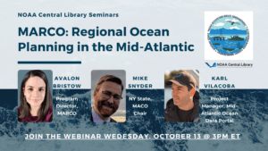Mid-Atlantic Regional Council on the Ocean (MARCO): Regional Ocean Planning in the Mid-Atlantic Region @ webinar