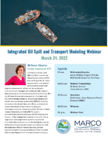 oil spill webinar flyer 3/24/22